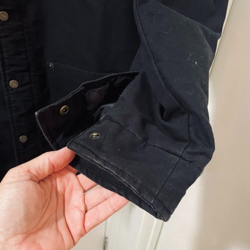 Wrangler Chore Jacket Mens XL Black Blanket Lined Canvas Utility Barn Workwear - Picture 6 of 10
